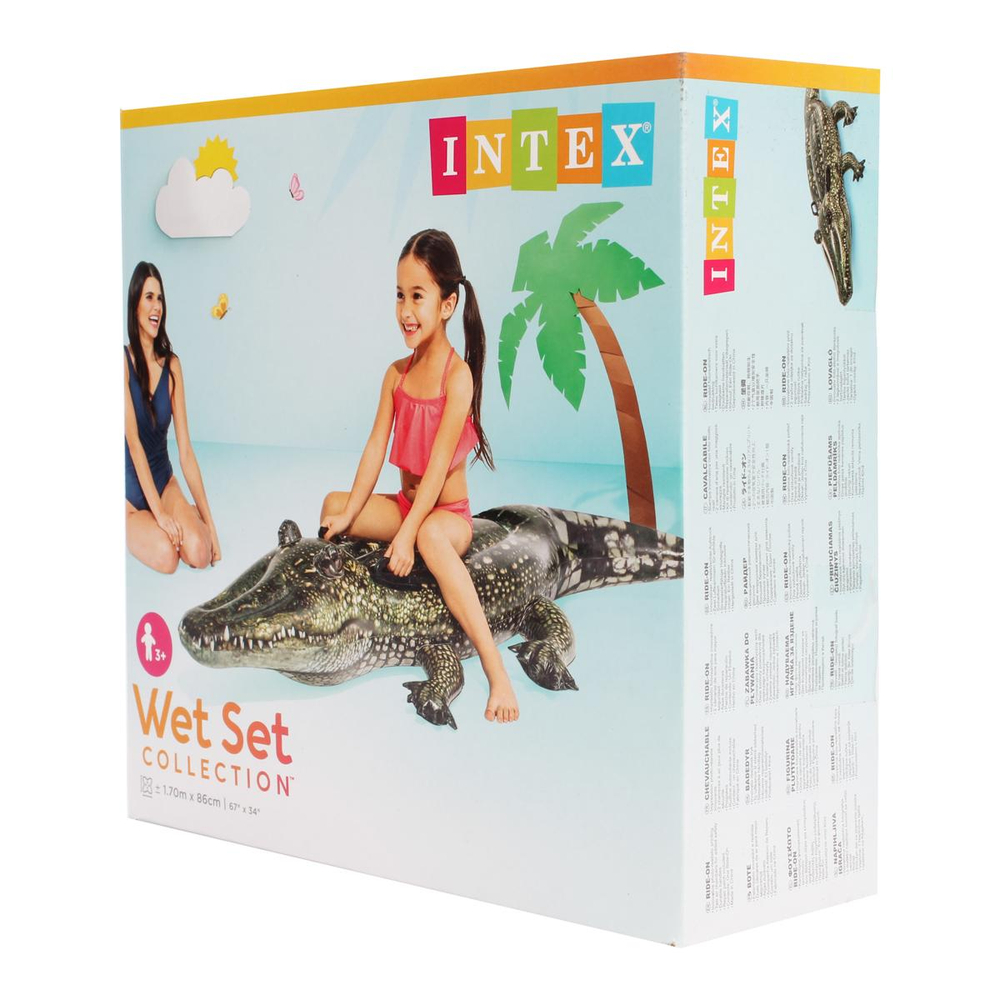 Игрушка для плавания верхом Аллигатор 170х86см 3+ 1692838 (Intex)