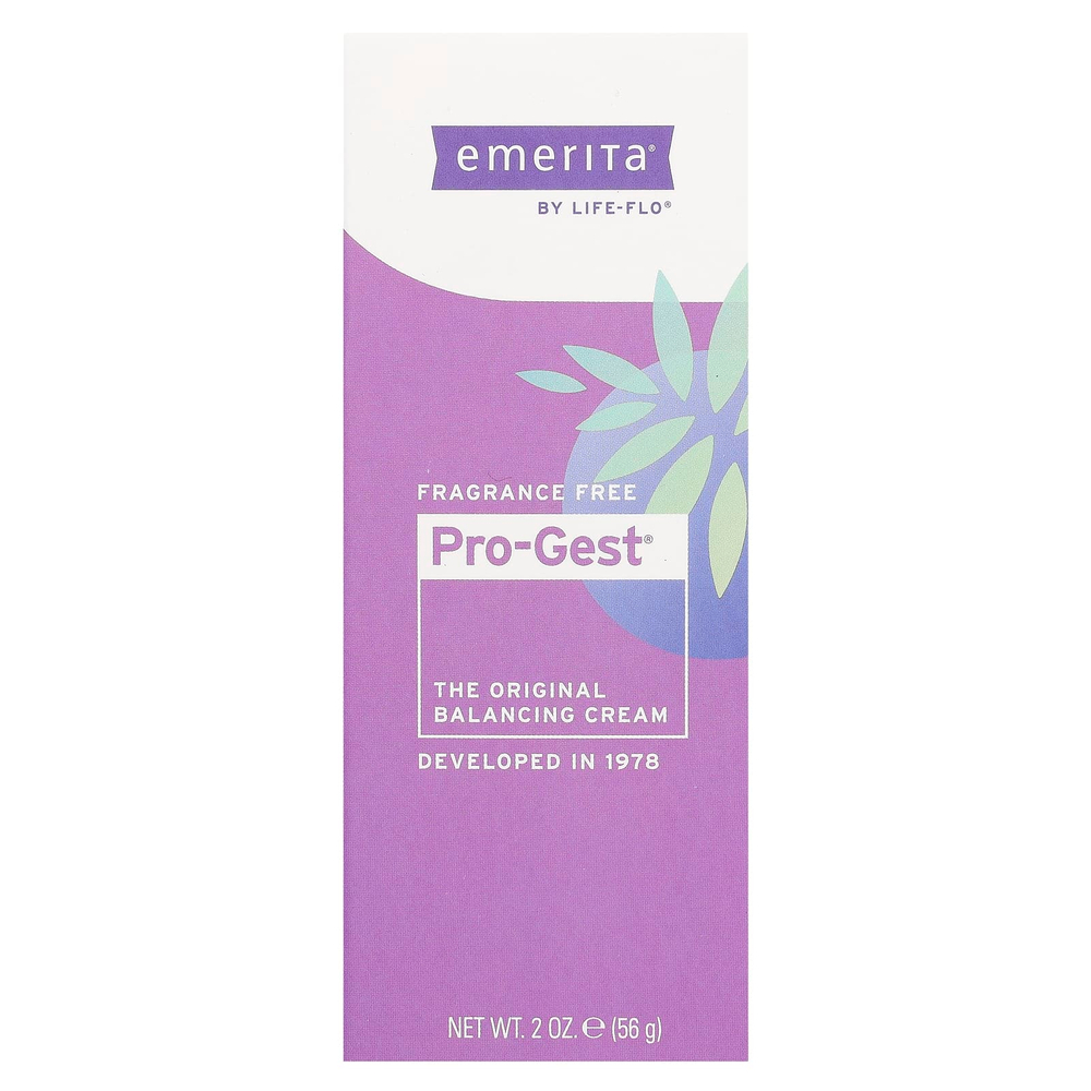 Emerita, Pro-Gest, балансирующий крем, без отдушки, 56 г (2 унции)