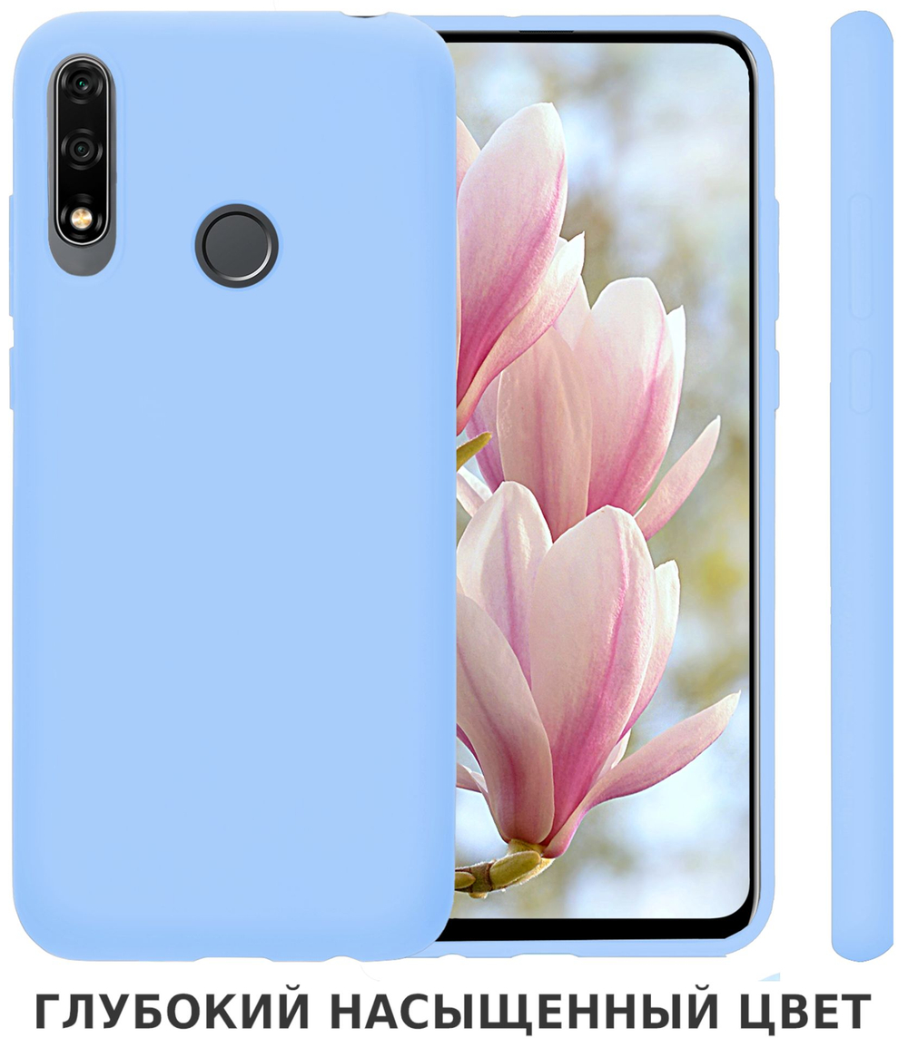 Мягкий Soft Touch чехол из силикона для HONOR 9X / 9X PREMIUM / P SMART Z с бархатной подкладкой