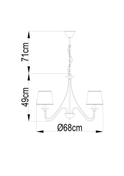 Люстра подвесная Arte Lamp Aurora A1150LM-5CC