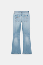 ДЖИНСЫ TRF BOOTCUT С НИЗКОЙ ПОСАДКОЙ — ZARA