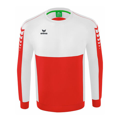 Мужская кофта теннисная Erima Six Wings Sweatshirt Men - White, Red