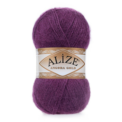 Пряжа Alize (Ализе) Angora Gold / уп.5 мот. по 100 г, 550м, 111 фиолетовый А