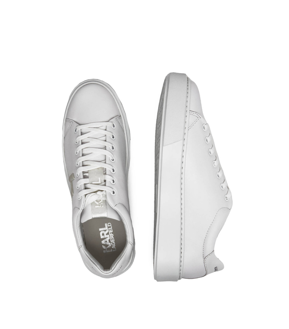 Кожаные кроссовки maxi kup monogram injekt lo Karl Lagerfeld - белый(KL52215)