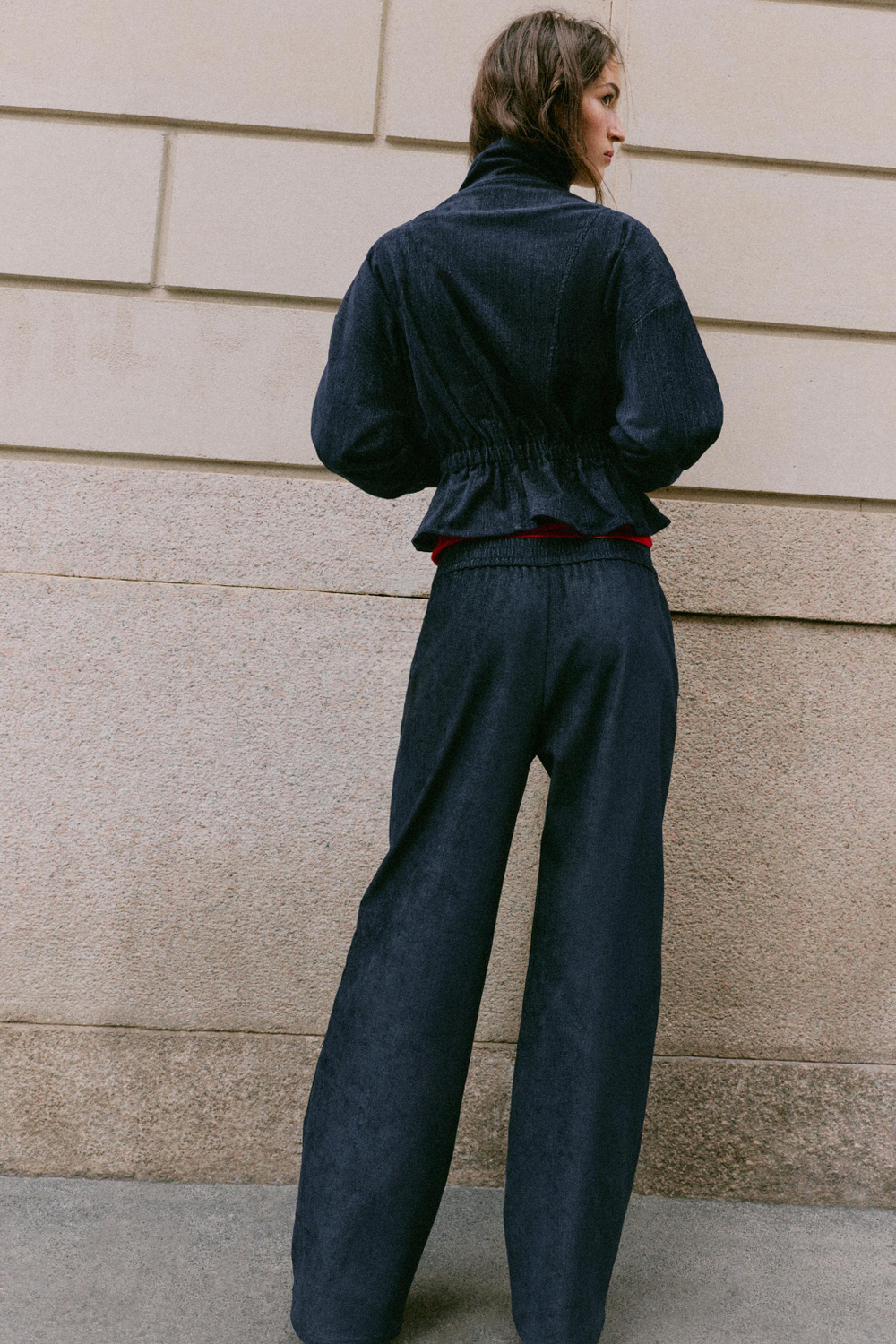 ШИРОКИЕ БРЮКИ С ЭЛАСТИЧНЫМ ПОЯСОМ — ZARA