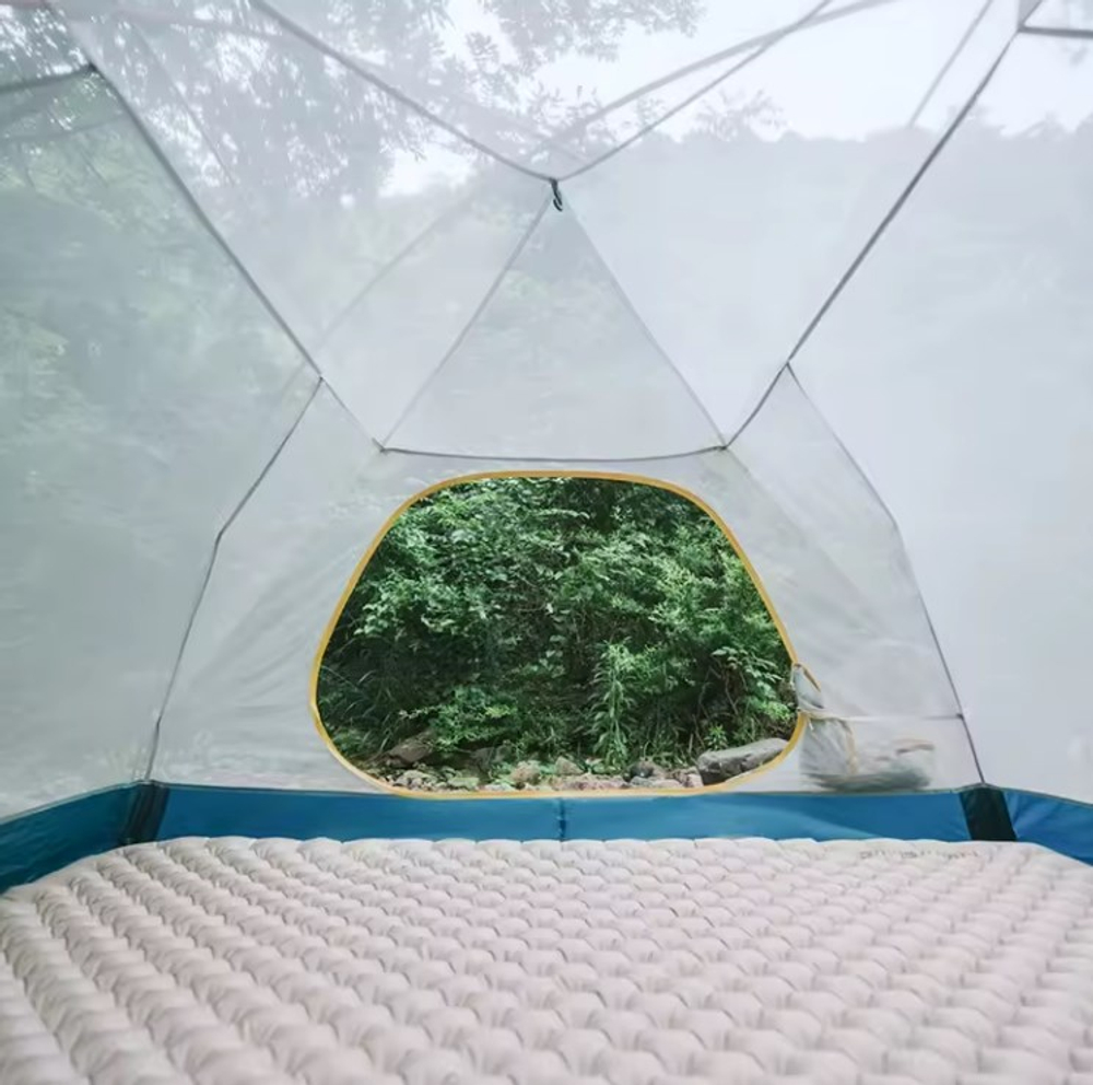 Палатка Naturehike Cloud-Creek PRO, 2-местная, бежево-желтая, артикул CNK2300ZP024-2YPRO.