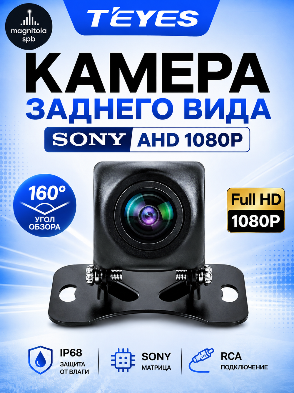 Широкоугольная камера Teyes AHD SONY