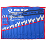 Набор комбинированных ключей, 1/4" - 1-1/4", 16 предметов KING TONY 1216SRN