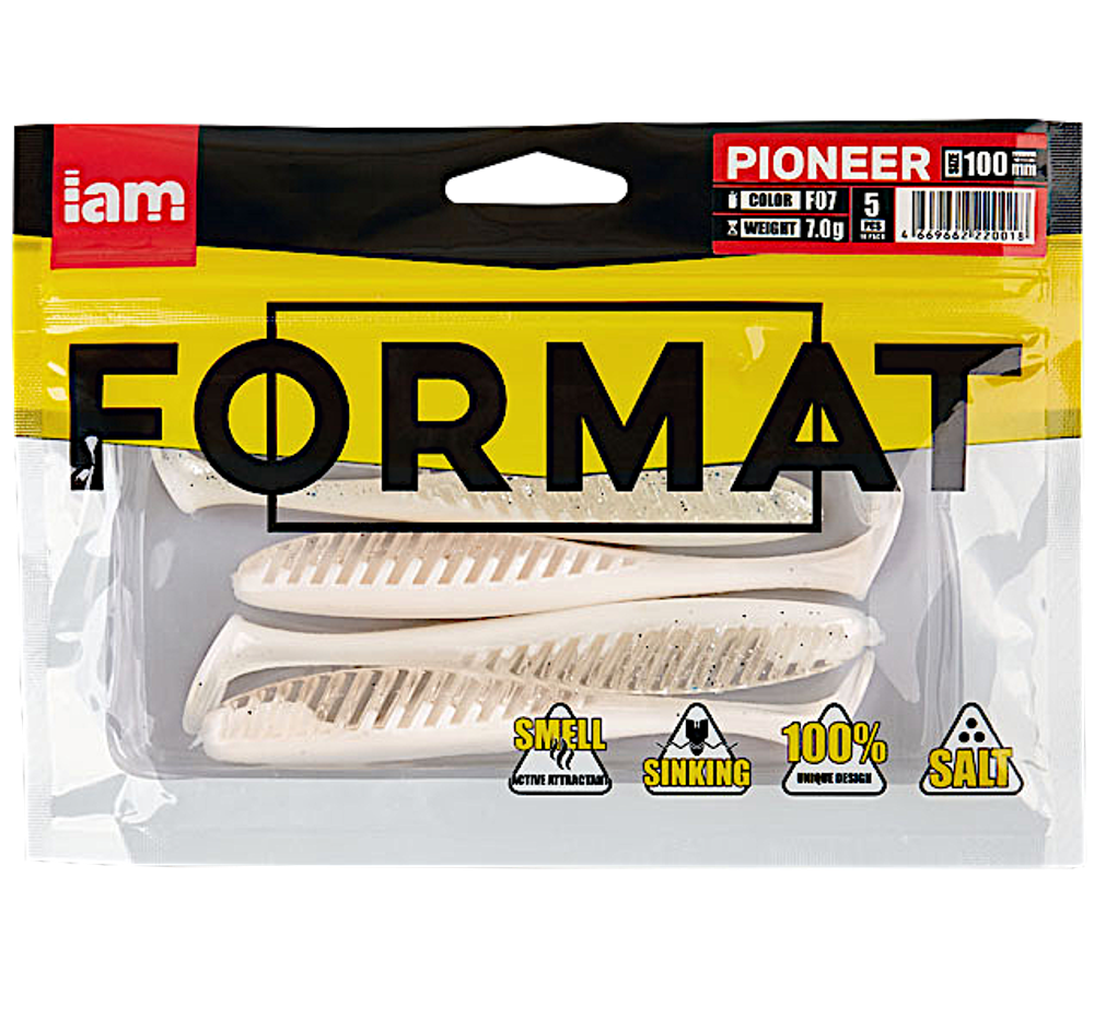 Мягкая приманка IAM Format Pioneer 088мм 4.8г -