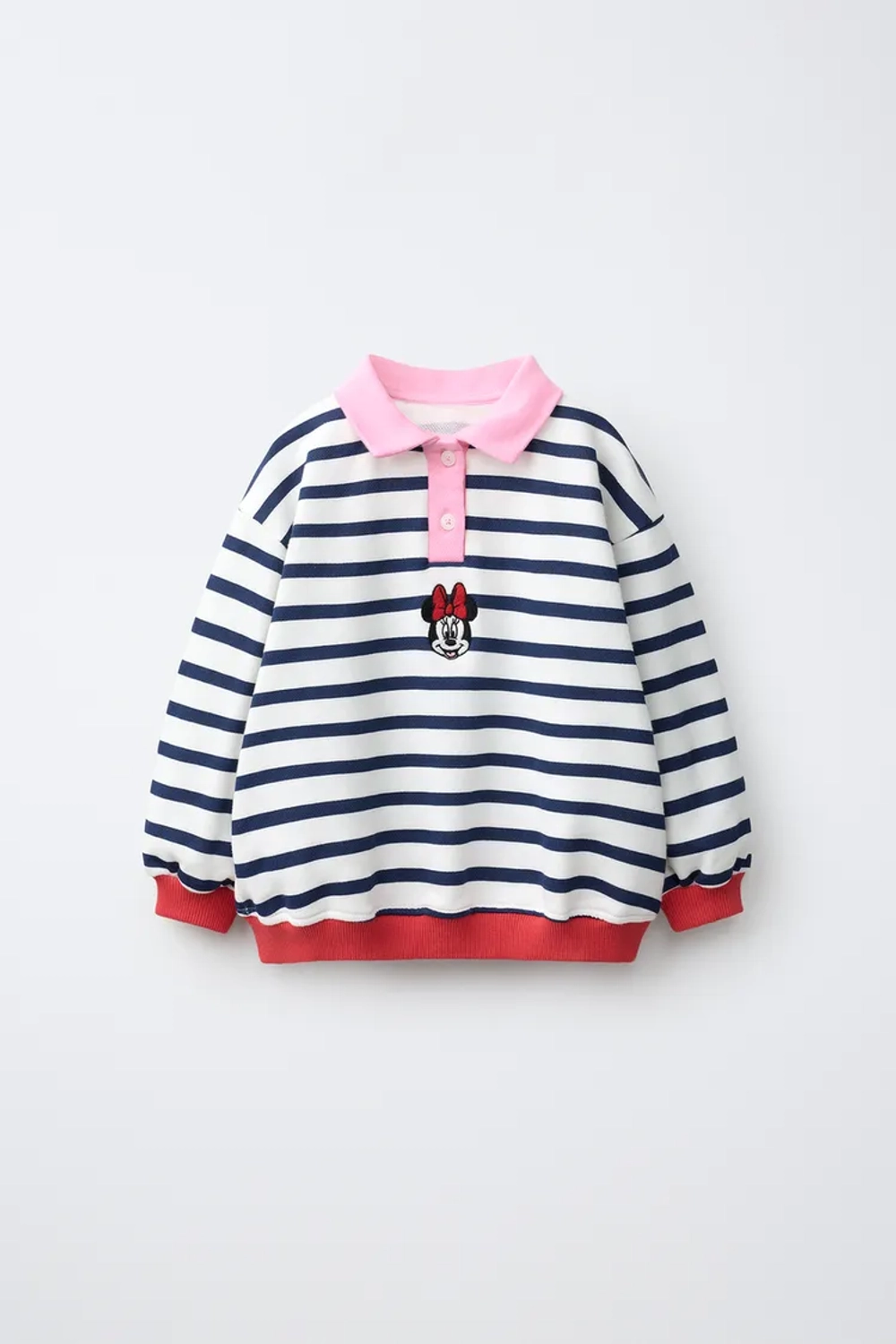 ZARA ПОЛО В ПОЛОСКУ MINNIE MOUSE © DISNEY, ПОЛОСКИ