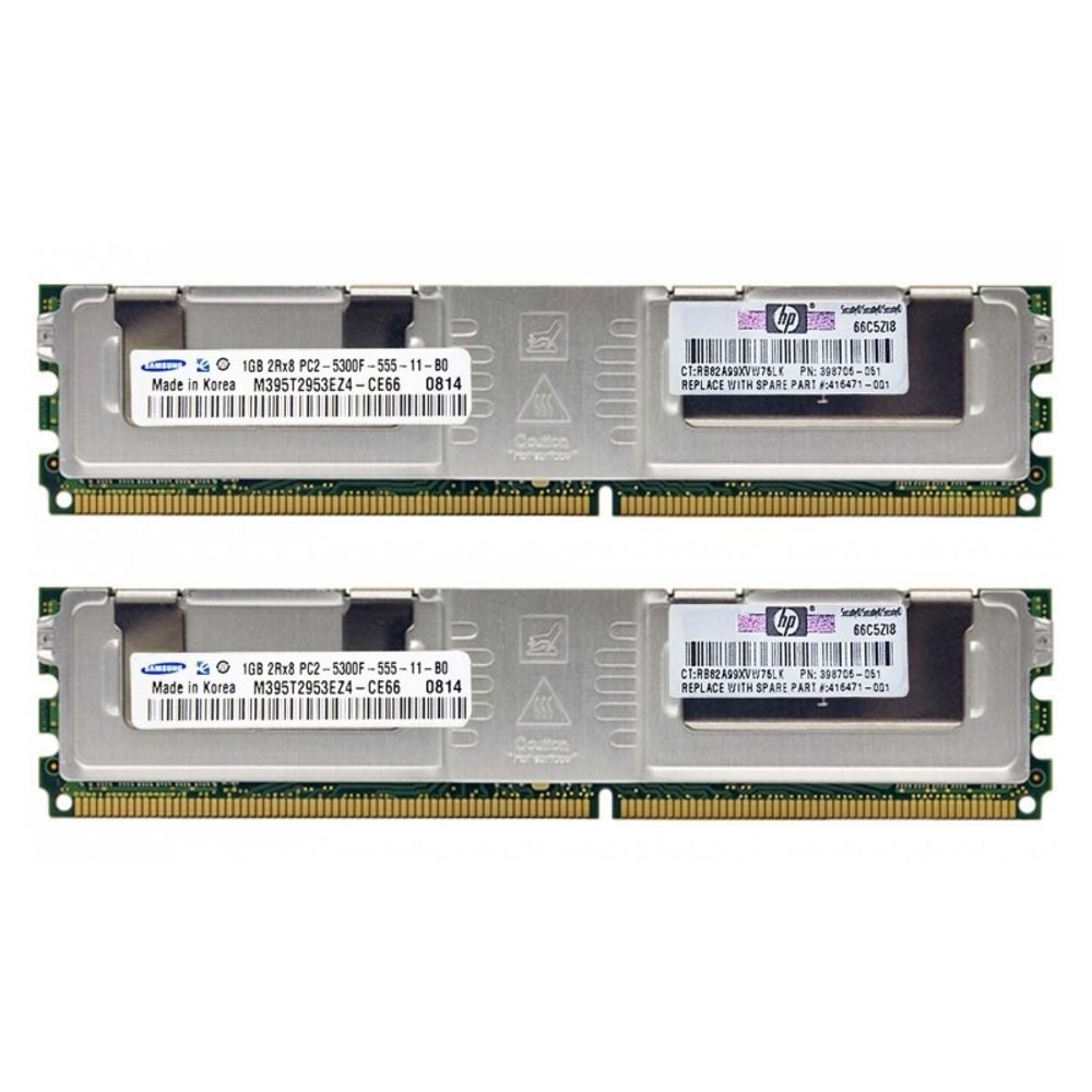 Оперативная память HP 2GB FULLY BUFFERED DIMM PC2-5300 2X1GB option kit 397411-S21
