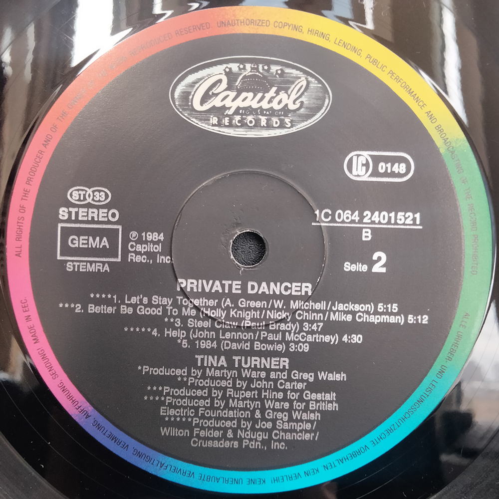 Tina Turner / Private Dancer (LP)