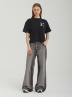 Женские Джинсы Glen Washed Grey Overdye Baggy