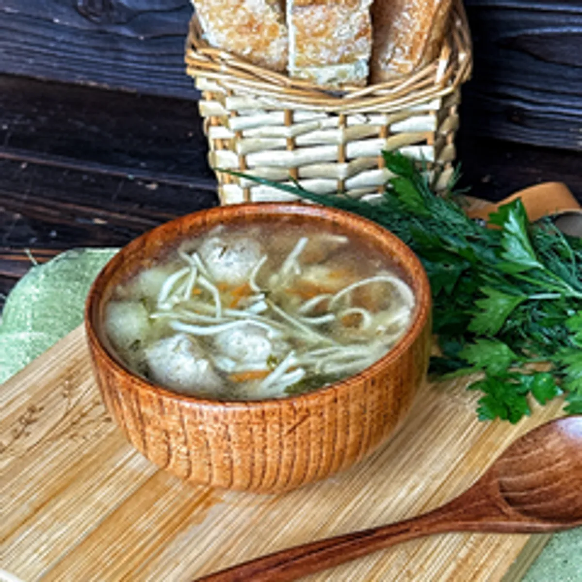 Суп с куриными фрикадельками / 1 л
