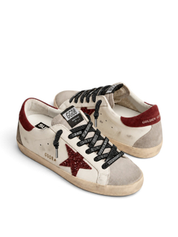 Golden Goose Laces with Contrasting White Logo — Black