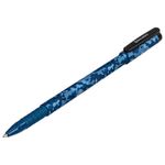 Ручка шариковая BRAUBERG SOFT TOUCH GRIP "MILITARY", 1шт, СИНЯЯ, мягкое покрытие, узел 0,7 мм, 143713
