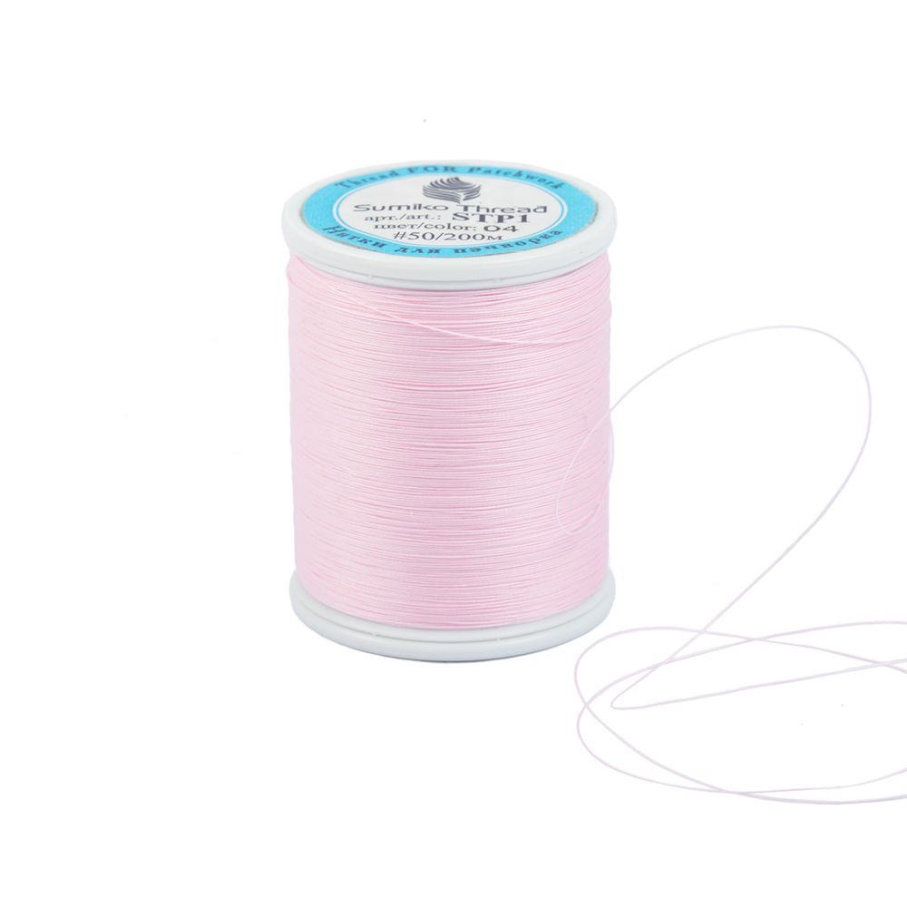 Нитки для пэчворка SumikoThread 200 м, (219 ярд), 04 св.розовый