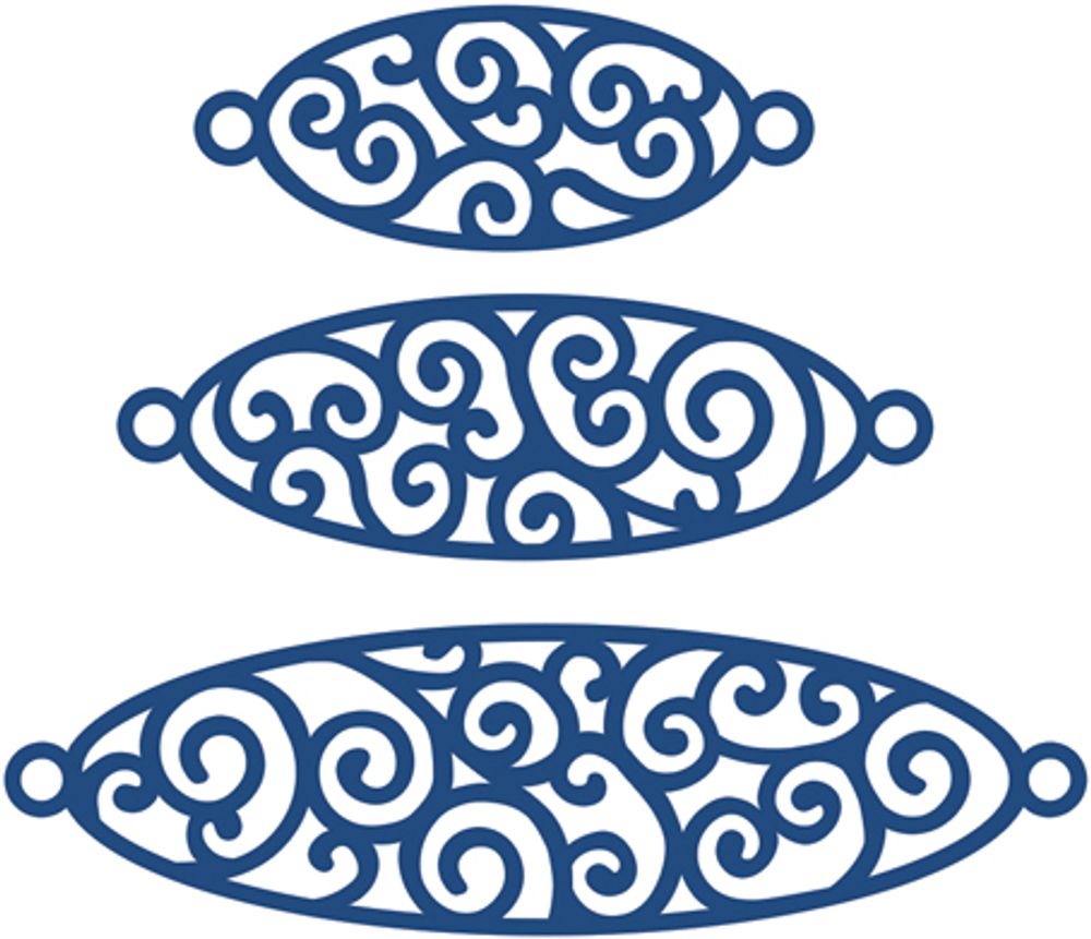 Нож фигурный для вырубки Флорентийские овалы, Tattered Lace