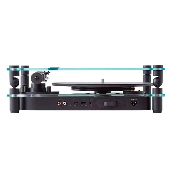 Transparent Transparent Turntable Black