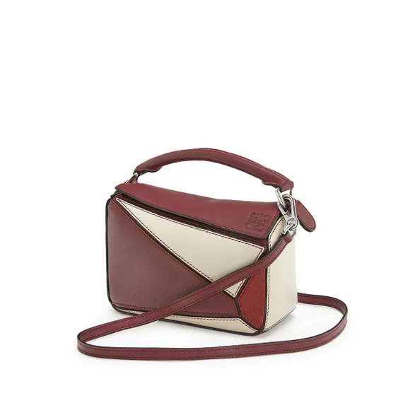 Сумка Loewe Puzzle Mini Bag Wine/garnet