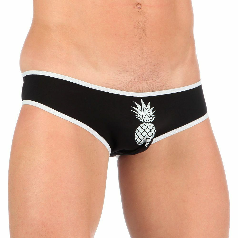 Мужские мини-слипы с белой окантовкой Pineapple (Размер: M) (Цвет: красный)