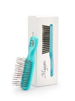 Расческа Majestic Scalp Brush бирюзовый (дорожная версия)