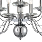 8034/10 CLASSI LN26 082 хром, металл/стекло Люстра подвесная Е14 10*40W 220V INCANTO