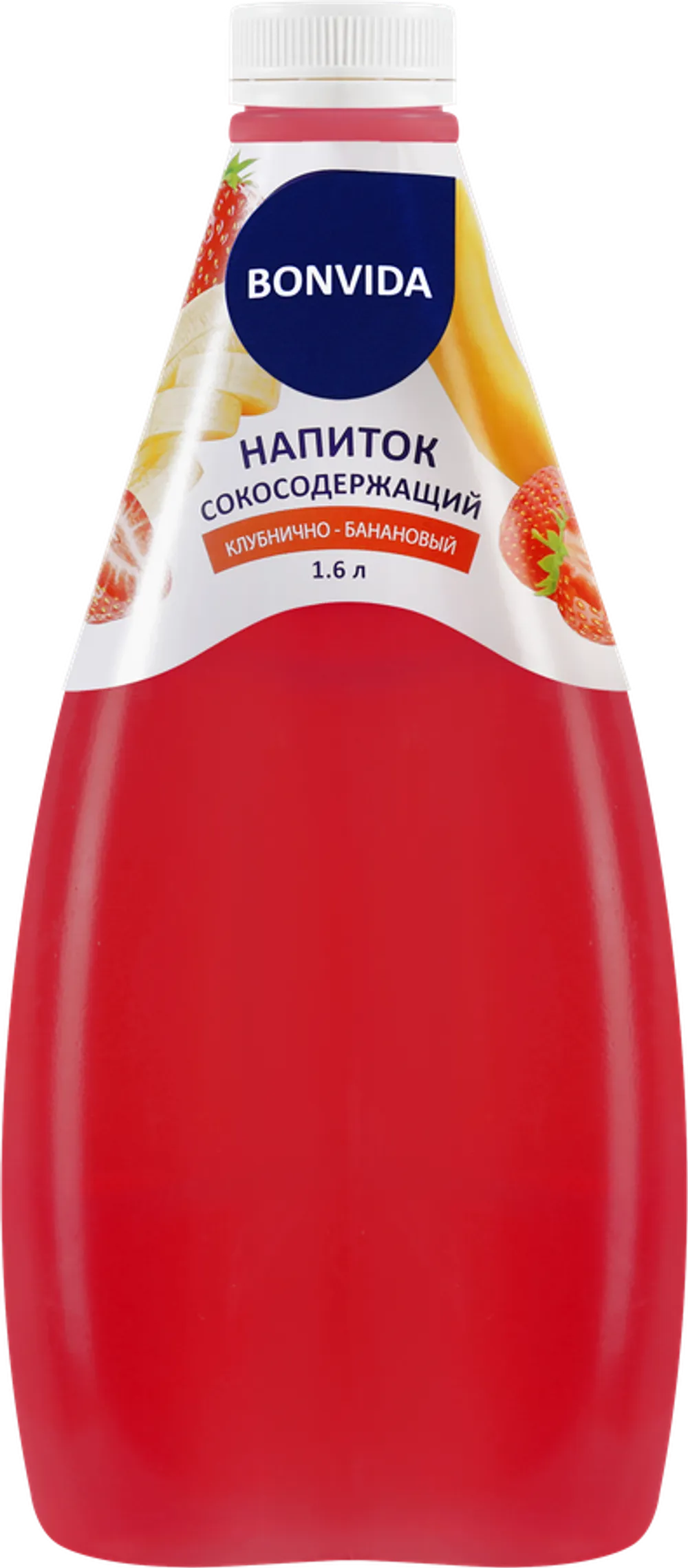 Напиток сокосодержащий BONVIDA Клубнично-банановый (Армения) 1.6L