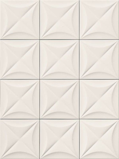 Настенная плитка 4D Flower White