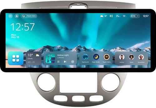 Магнитола для Chevrolet Lacetti хэтчбек (климат) - Teyes CC4 монитор 12.3" 2K QLED + рамка 9, Android 14, Быстрейшая, Snapdragon 680, DSP, CarPlay, 4G SIM-слот