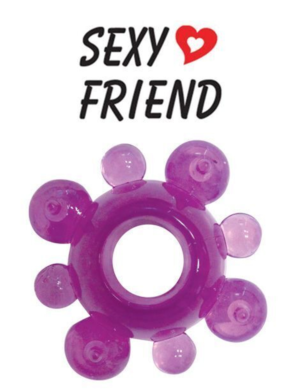 Фиолетовое эрекционное кольцо Sexy Friend (Цвет: фиолетовый)