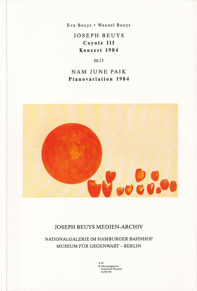 Йозеф Бойс и Нам Джун Пайк. Койот-3. Концерт 1984. Вариации для пианино 1984