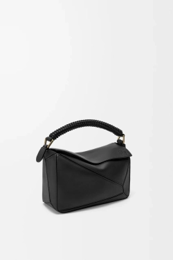 Loewe Маленькая сумка Puzzle из гладкой телячьей кожи и кожи ягненка наппа, черный
