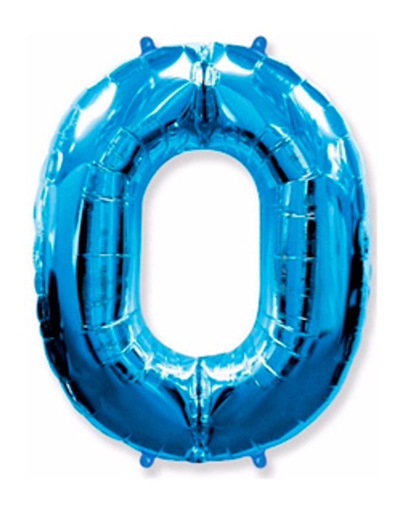 Цифра "0" Синий