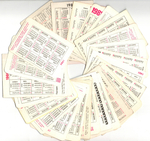 Календарики карманные 25 штук. Страхование 1980 - 1991 гг.