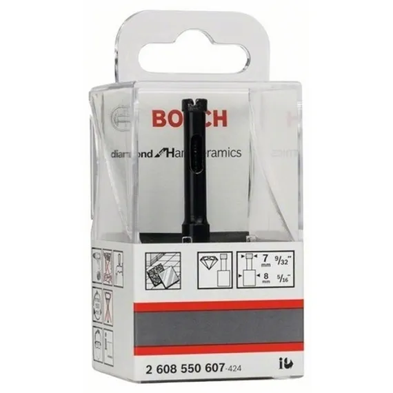 Алмазное сверло по керамограниту Bosch 7х35 мм - Diamond for Hard Ceramics 2608550607
