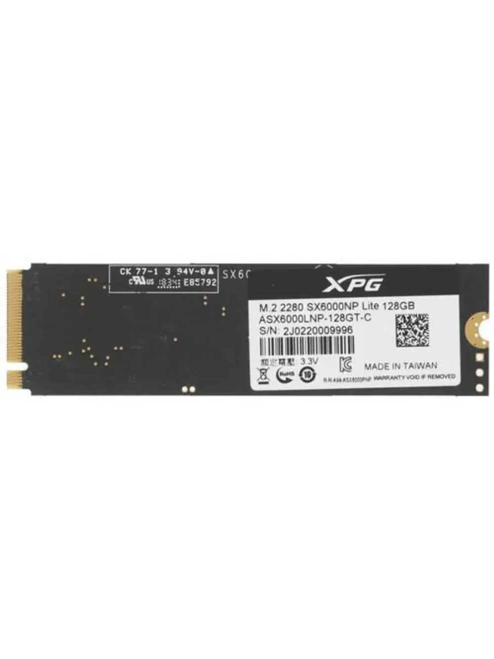 128 ГБ M.2 SSD накопитель XPG SX6000 Lite ASX6000LNP-128GT-C