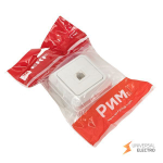 Розетка Phone 1-мест, бел, Рим EKF PROxima