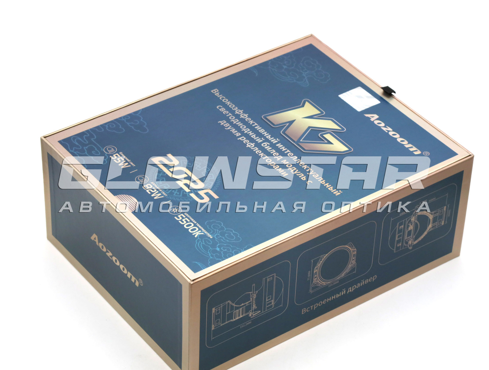 Билед модули Aozoom K7 Dragon Knight (4 поколение) 3.0 дюйма, 2 чипа, 5500K, 12V, 55W/82W, крепление 3R (комплект, 2шт)