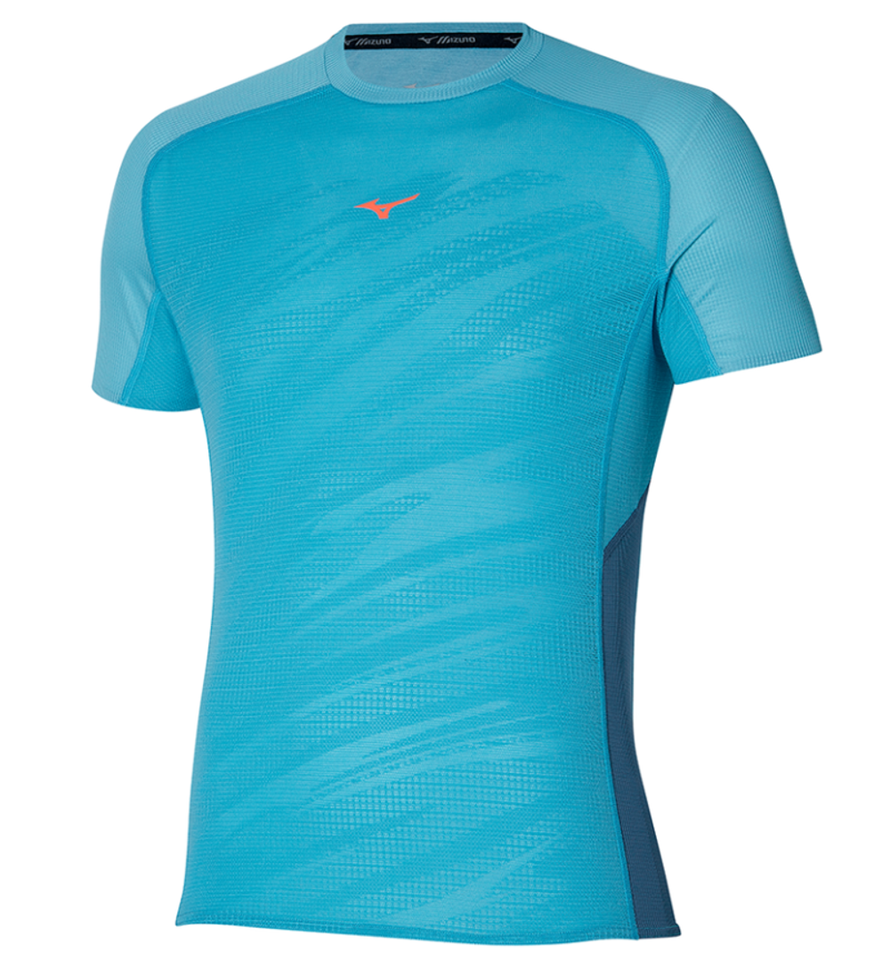 Мужская футболка Mizuno Aero Tee - maui blue