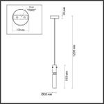 5058/5LB PENDANT ODL24 459 белый/прозрачный/металл/стекло Подвес LED 5W 3000K SCROW