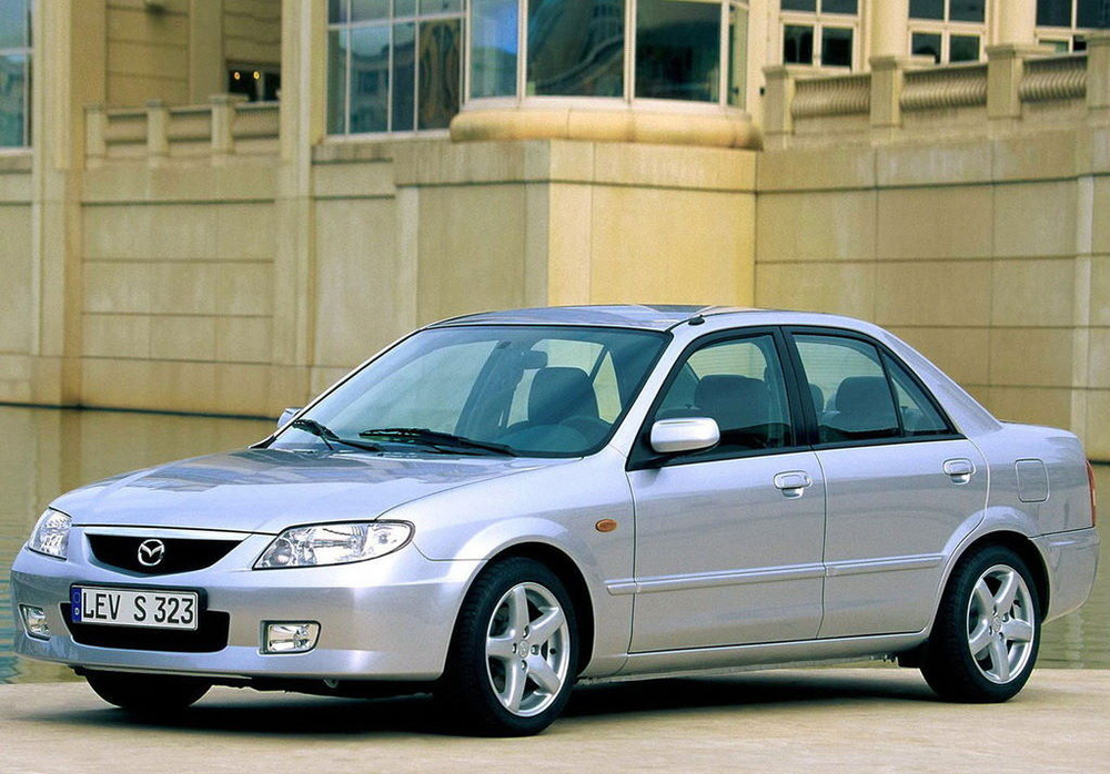 Порог левый Mazda 323 BJ, Familia, Protege 1998-2003 (Potrykus) седан, хэтчбек