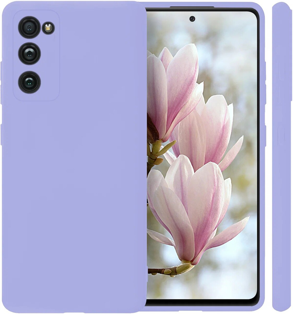 Мягкий Soft Touch чехол из силикона для SАMSUNG GАLAXY S20 FE с бархатной подкладкой