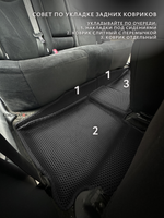 Автомобильные коврики ЭВА с бортами для Toyota Prius III (XW30) 09-16г, правый руль