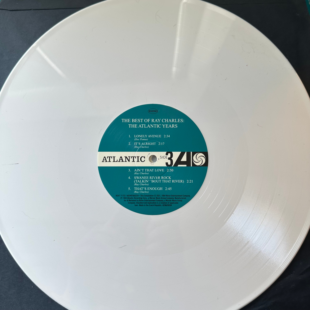 Ray Charles - The Best Of Ray Charles: The Atlantic Years 2LP (Европа 2021г.)