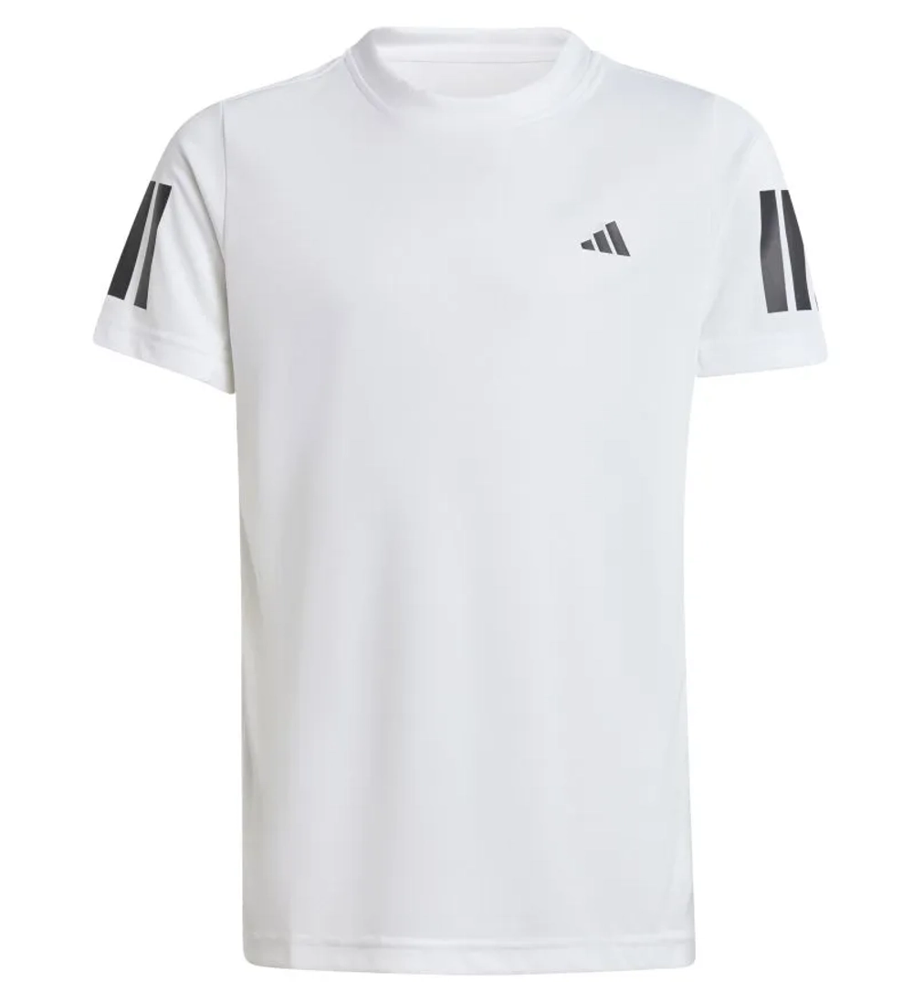 Детская теннисная футболка Adidas Club Tennis 3-Stripes - white