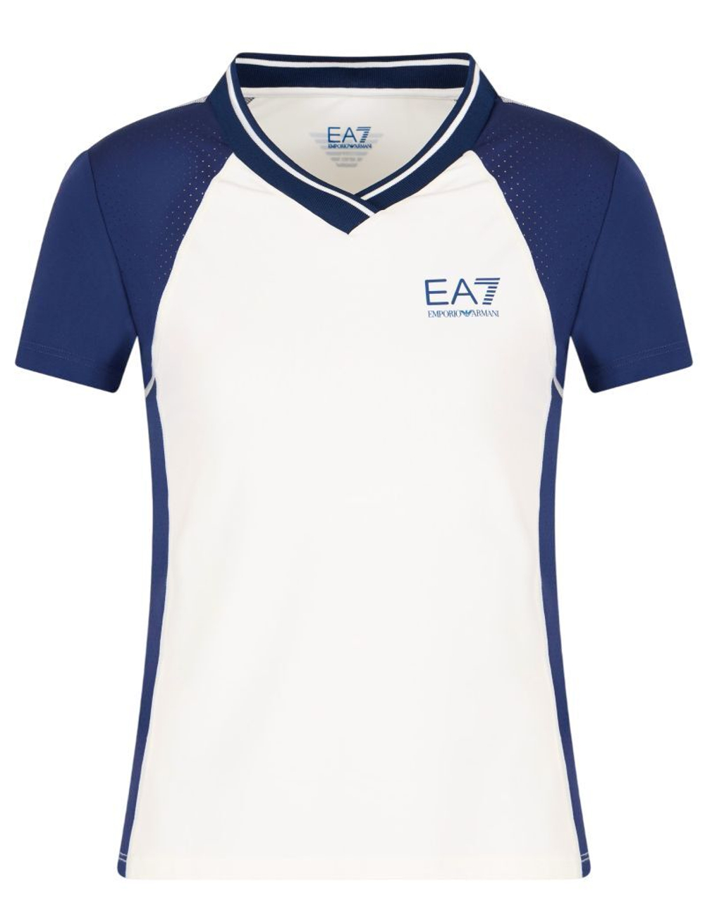 Женская теннисная футболка EA7 Woman Jersey - разноцветный
