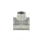 Тройник латунь никель переходной Ду 25х15х25 (1"х1/2"х1") ВР/ВР SantechSystems