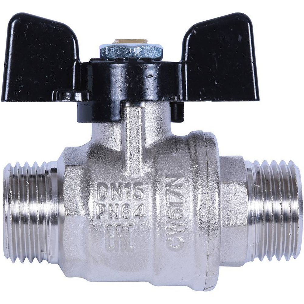 Кран шаровой Bugatti Oregon 1/2" наружная-наружная (бабочка)
