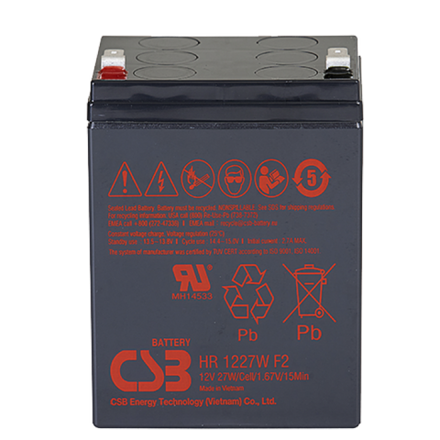 Аккумулятор CSB HR1227W F2 | 6,75 Ач | 12В AGM